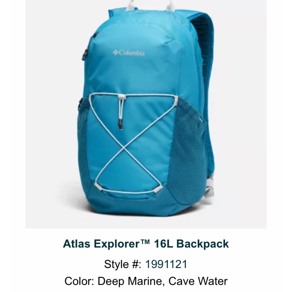 NWT Columbia Atlas Explorer 16L Backpack